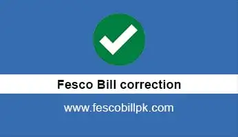 fesco bill correction