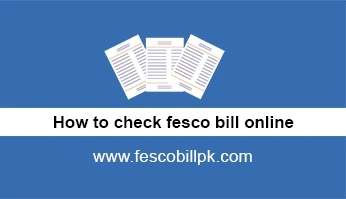 How to check Fesco bill online 4 how to check fesco bill online